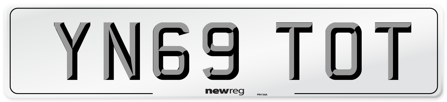 YN69 TOT Number Plate from New Reg
